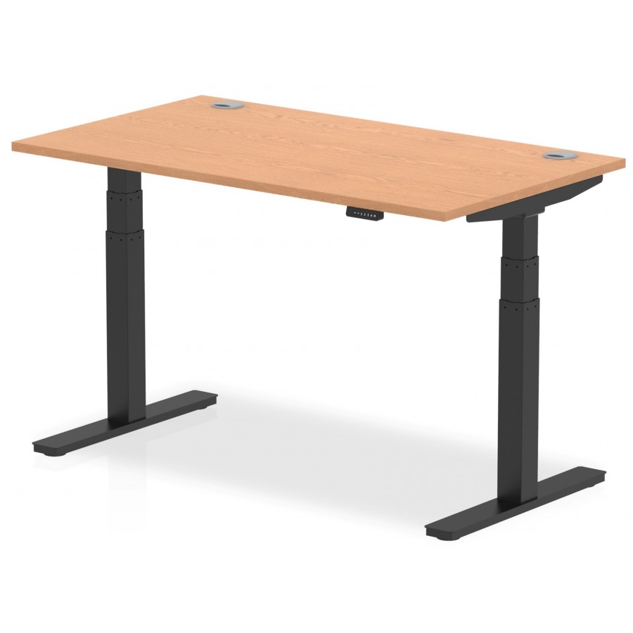 Rayleigh Air Height Adjustable Sit Stand Desk With Cable Ports